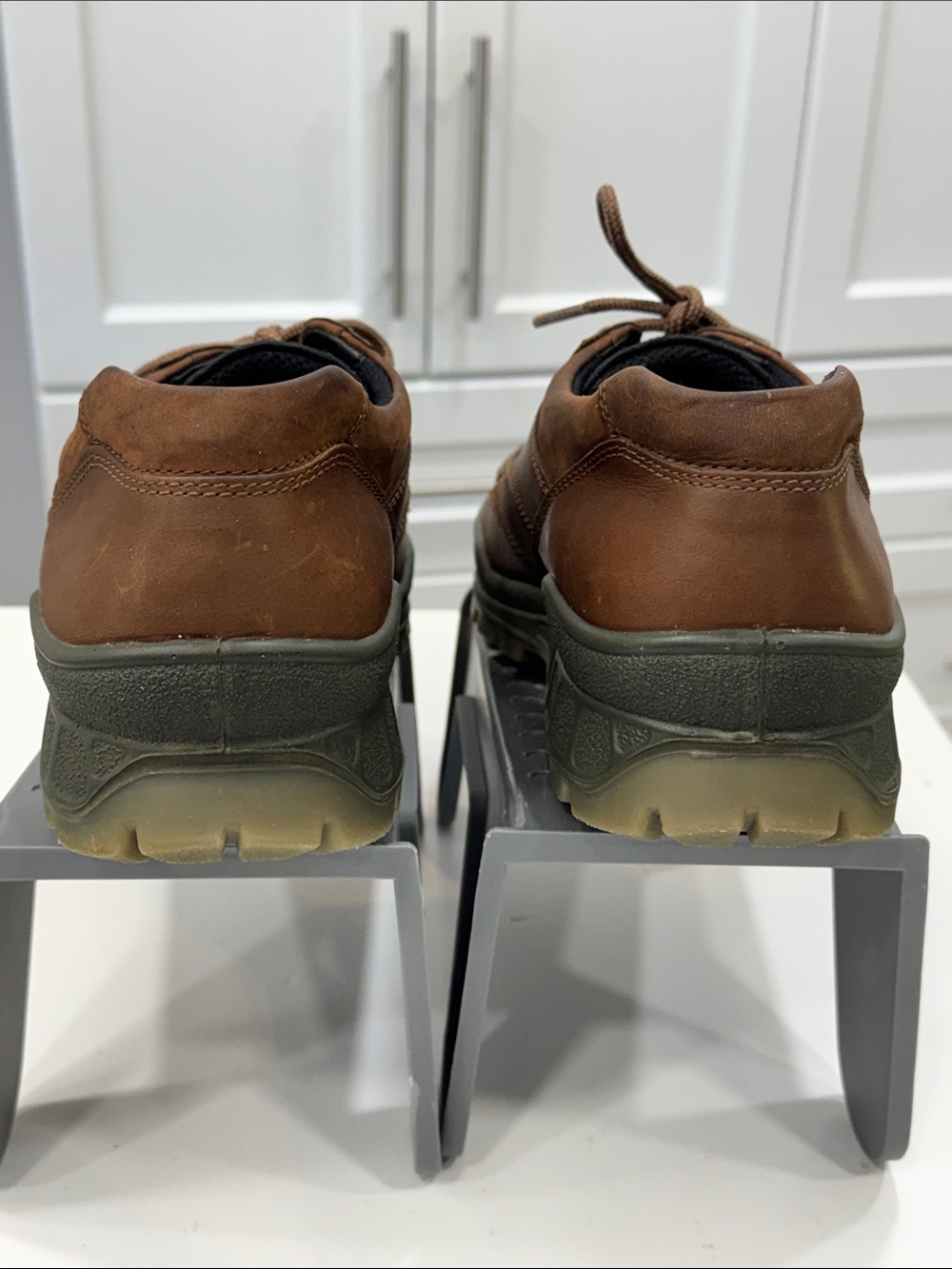 ECCO Track GORE-TEX Brown Leather Walking Shoes – Men’s EU 46 / US 12–12.5 - Picture 7 of 16